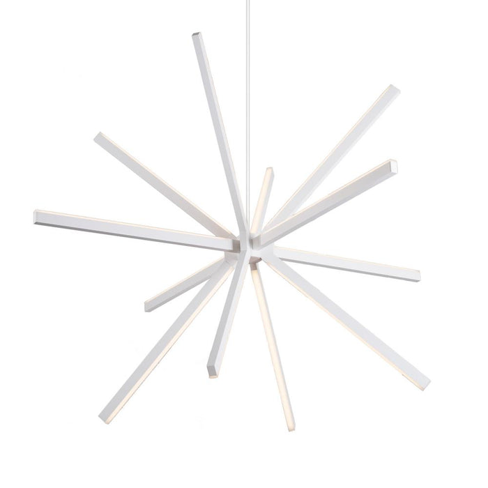Sirius 56-in White Led Chandeliers | CH14356-WH-UNV