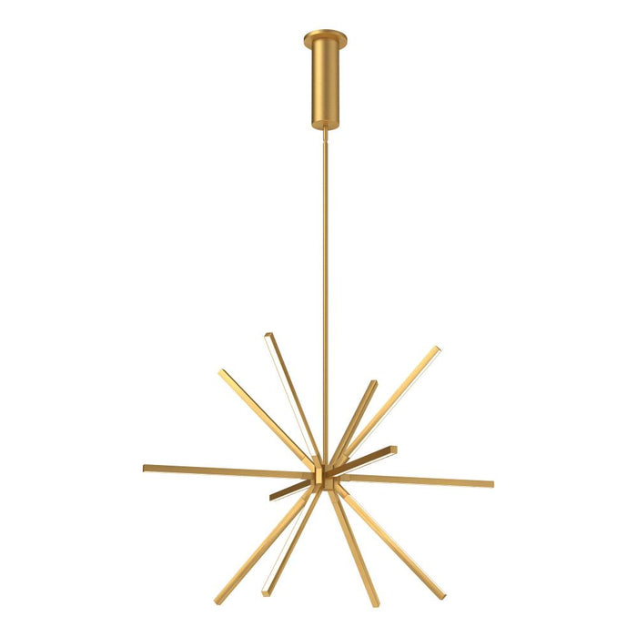 Kuzco Lighting Inc Sirius Minor 32-in Brushed Gold LED Chandeliers