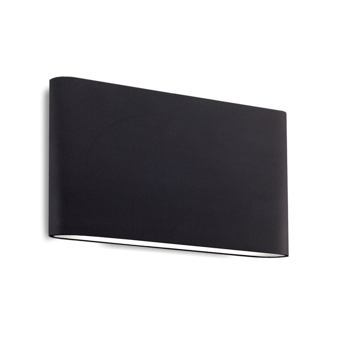 Slate 10-in Black Led All Terior Wall | AT6510-BK-UNV