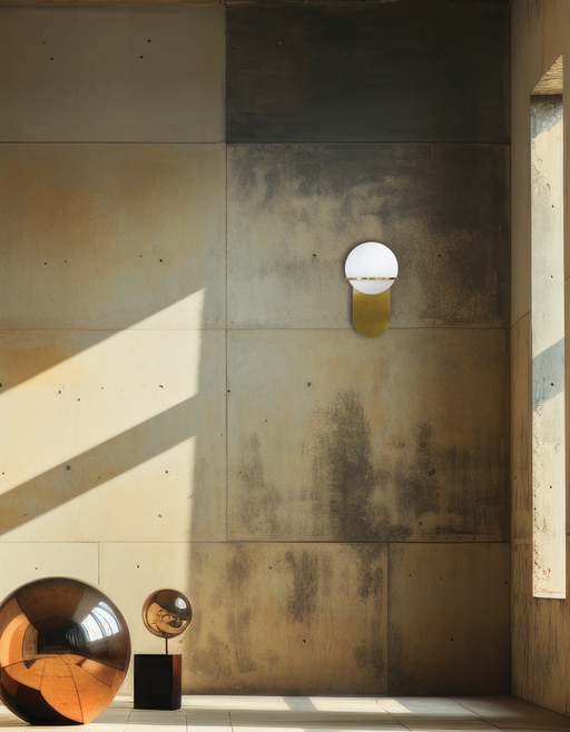 1lt Wall Sconce, Agb W/ Wh Glass | SOF-121W-AGB