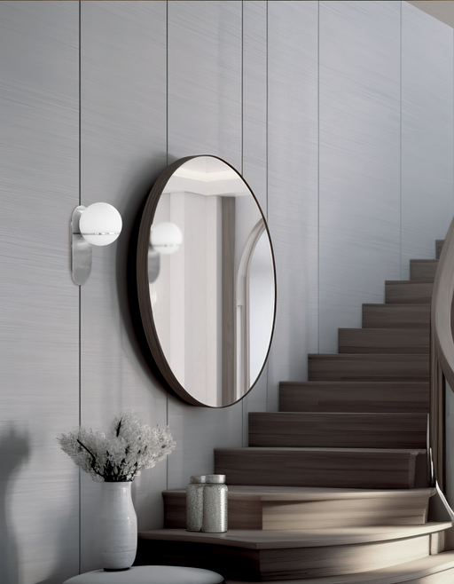 1lt Wall Sconce, Pc W/ Wh Glass | SOF-121W-PC