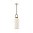 Alora Soji 5-in Aged Gold/Opal Matte Glass 1 Light Pendant