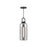 Soji 5-in Matte Black/smoked Solid Glass 1 Light Pendant | PD401505MBSM