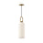 Alora Soji 6-in Aged Gold/Opal Matte Glass 1 Light Pendant