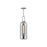 Soji 6-in Brushed Nickel/smoked Solid Glass 1 Light Pendant | PD401606BNSM