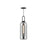 Soji 6-in Matte Black/smoked Solid Glass 1 Light Pendant | PD401606MBSM