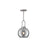 Alora Soji 8-in Brushed Nickel/Smoked Solid Glass 1 Light Pendant