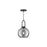 Soji 8-in Matte Black/smoked Solid Glass 1 Light Pendant | PD601608MBSM