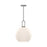 Soji 10-in Brushed Nickel/opal Matte Glass 1 Light Pendant | PD601710BNOP
