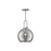 Alora Soji 10-in Brushed Nickel/Smoked Solid Glass 1 Light Pendant