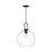 Soji 10-in Clear Glass/matte Black 1 Light Pendant | PD601710MBCL