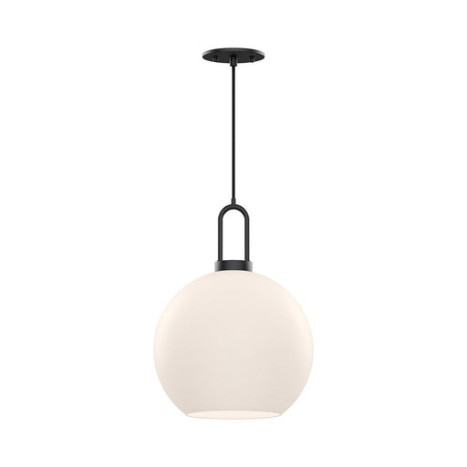 Soji 10-in Matte Black/opal Matte Glass 1 Light Pendant | PD601710MBOP