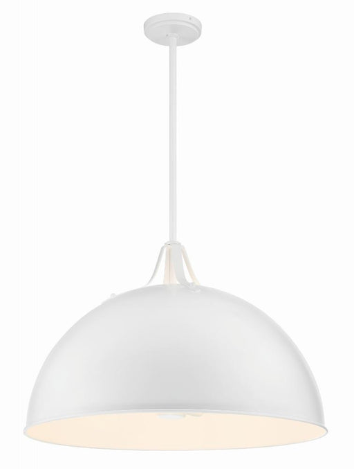 Crystorama Soto 3 Light White Pendant