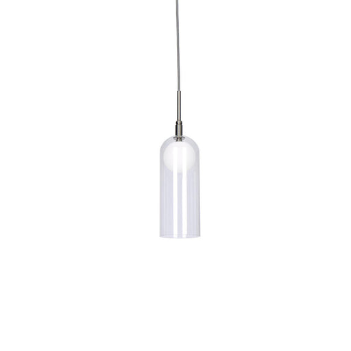 Kuzco Lighting Inc Stylo 4-in Brushed Nickel LED Pendant