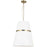 Dainolite 3 Lights Pendant,  AGB w/ WH Shade