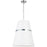  3 Light  Pendant, Pc W/ Wh Shade | SYM-183P-PC-WH