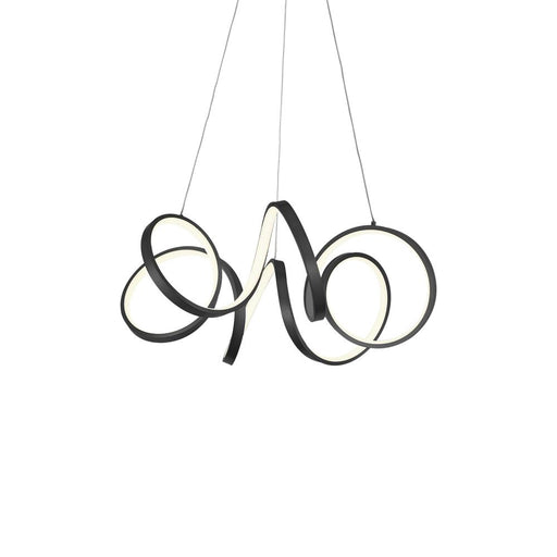 Synergy 24-in Black Led Chandeliers | CH93824-BK