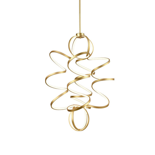 Kuzco Lighting Inc Synergy 41-in Antique Brass LED Chandeliers