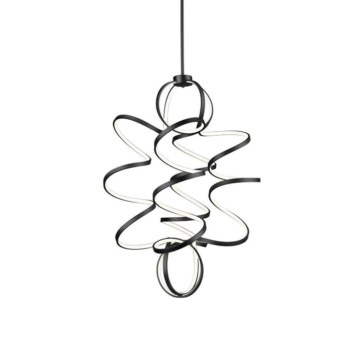 Synergy 41-in Black Led Chandeliers | CH93941-BK