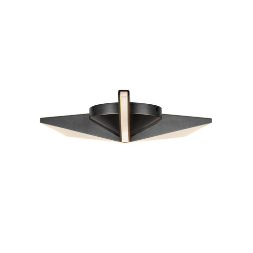 Kuzco Lighting Inc Tachi 15-in Urban Bronze LED Flush Mount