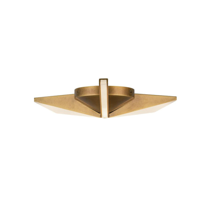 Tachi 15-in Vintage Brass Led Flush Mount | FM64215-VB