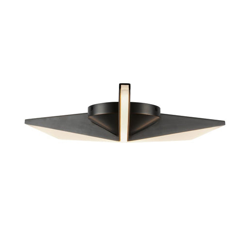 Kuzco Lighting Inc Tachi 18-in Urban Bronze LED Flush Mount