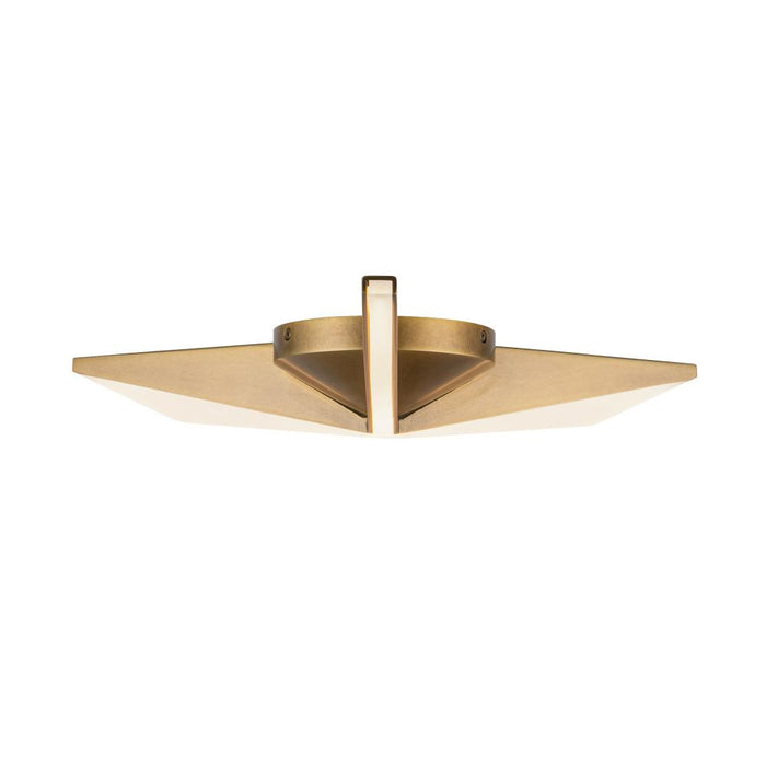 Kuzco Lighting Inc Tachi 18-in Vintage Brass LED Flush Mount