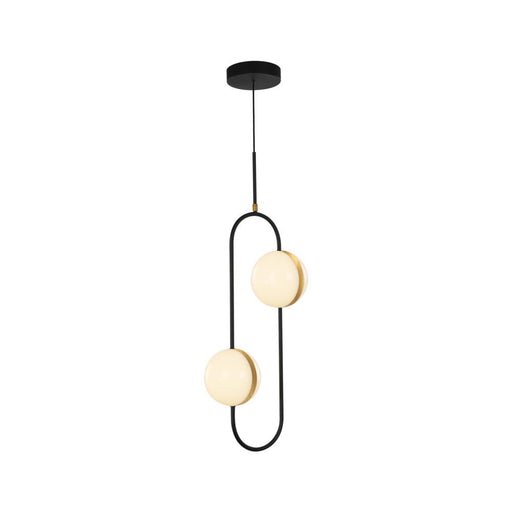 Tagliato 2 Head Matte Black/brushed Gold Led Pendant | PD302002MBBG-UNV