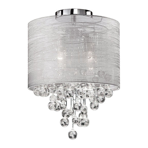  2 Light  Incan Crystal Flush-mount P Chrome Silver | TAH-122FH-PC