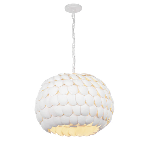 Talia 20.5'' Matte White Chandelier | TAL-9404-MT