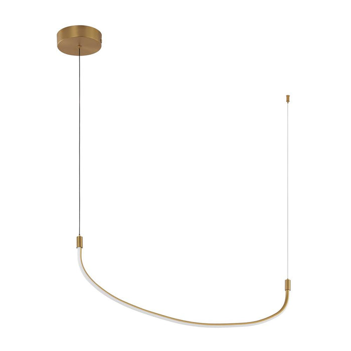 Talis 36-in Brushed Gold Led Linear Pendant | LP89036-BG