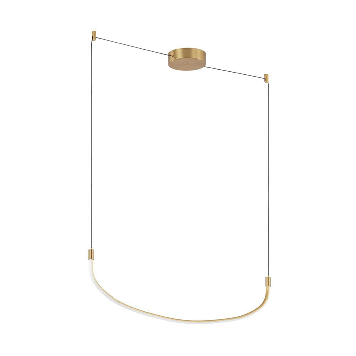 Talis 48-in Brushed Gold Led Linear Pendant | LP89048-BG