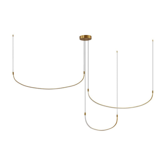 Talis 70-in Brushed Gold Led Multi Pendant | MP89370-BG