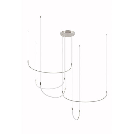 Talis 70-in Brushed Nickel Led Multi Pendant | MP89570-BN-UNV