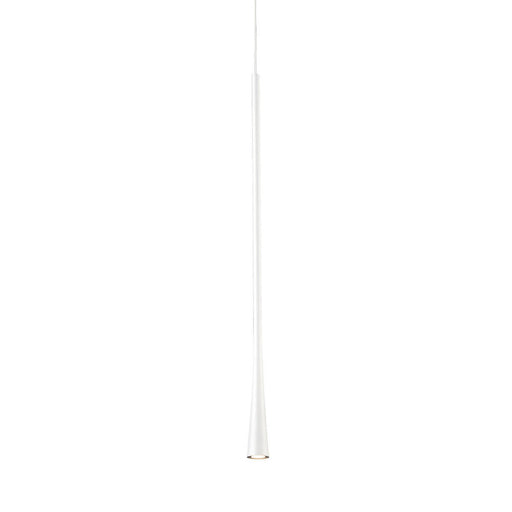 Taper 24-in White Led Pendant | PD15824-WH