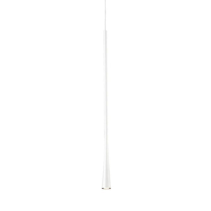 Taper 24-in White Led Pendant | PD15824-WH