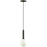 1lt Incandescent Pendant, Mb W/ Wh Glass | TAR-61P-MB-WH