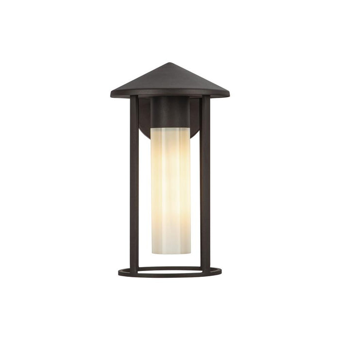 Tenko 12-in Bronze/glossy Opal Glass 1 Light Exterior Wall | EW526312BZGO