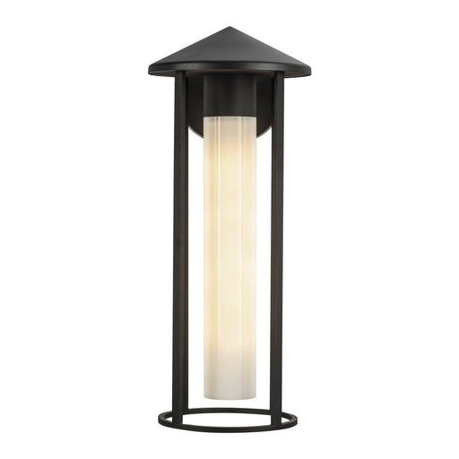 Tenko 18-in Black/glossy Opal Glass 1 Light Exterior Wall | EW526318BKGO