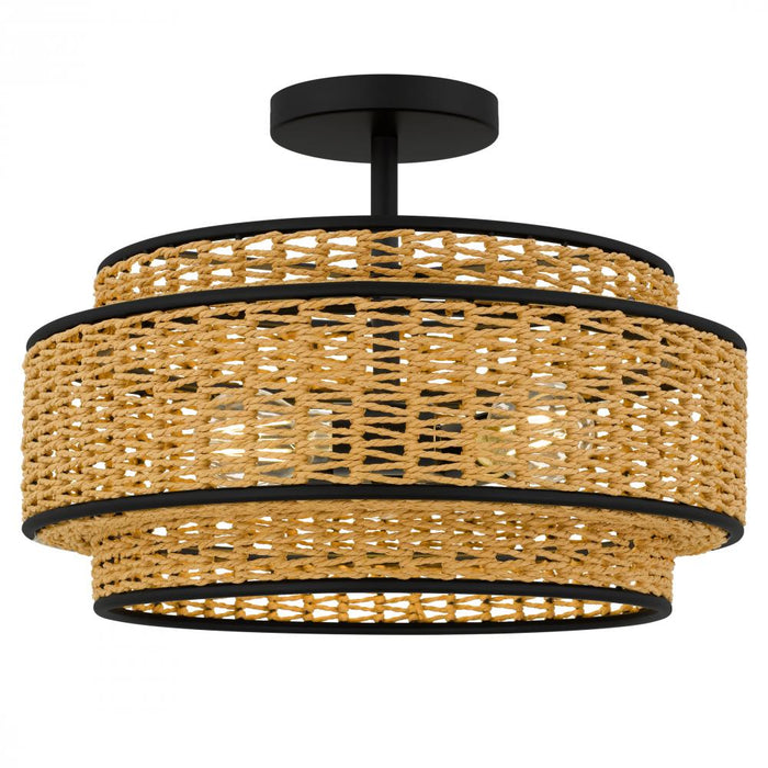 Teton Semi- Flush Mount | TET1716MBK