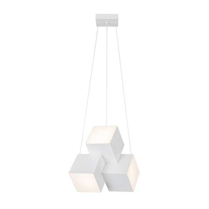 Tetra 16-in White Led Pendant | PD20616-WH-UNV