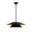 Tetsu 20-in Matte Black/clear Glass 1 Light Pendant | PD475120MBCL