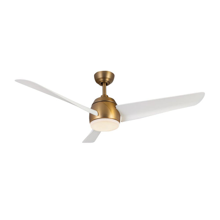 Thalia 54-in Brushed Gold/matte White Led Ceiling Fan | CF91954-BG/WH