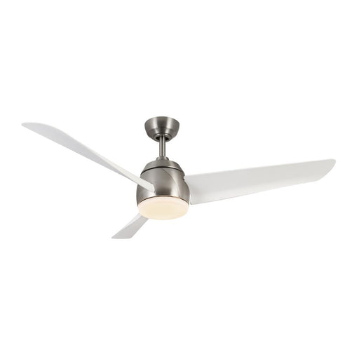 Thalia 54-in Brushed Nickel/matte White Led Ceiling Fan | CF91954-BN/WH
