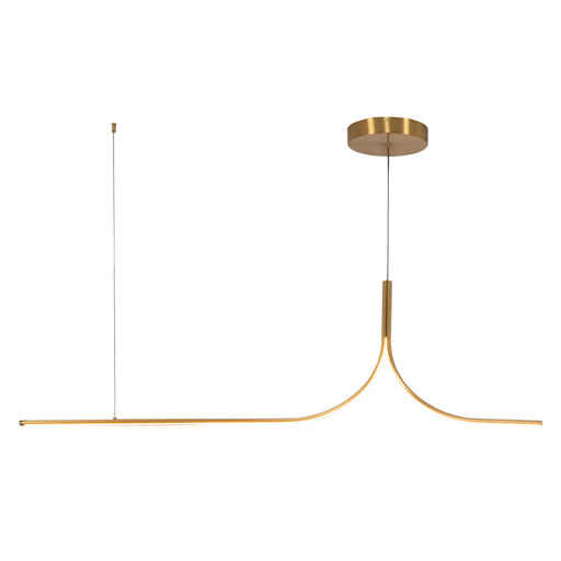 Thread 5-ft Gold Dimmable Led Linear Pendant | LP17905-BG-UNV-010