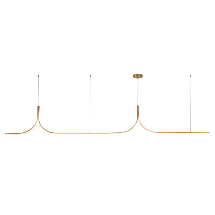 Thread 10-ft Gold Dimmable Led Linear Pendant With Remote Driver | LP17910-BG-UNV-010-RT