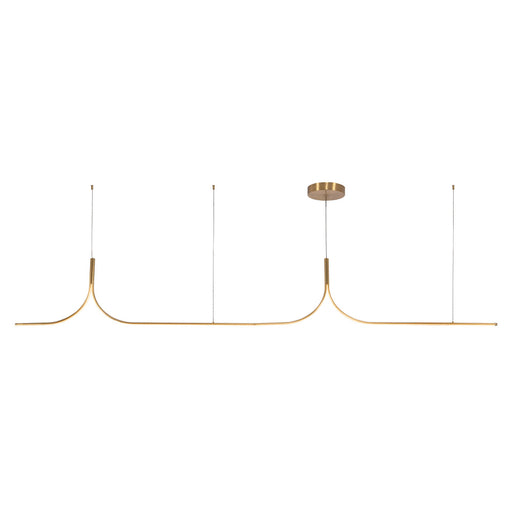 Thread 10-ft Gold Dimmable Led Linear Pendant | LP17910-BG-UNV-010