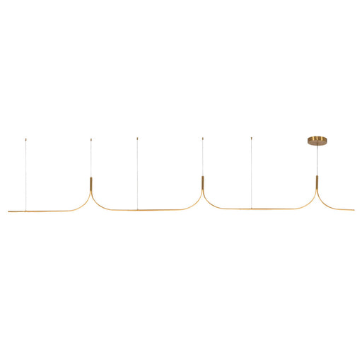Thread 15-ft Gold Dimmable Led Linear Pendant | LP17915-BG-UNV-010