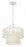 Crystorama Tiana 1 Light Matte White Pendant