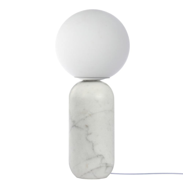 1lt Table Lamp, Alb W/ Opal Glass | TIE-181T-ALB-WH